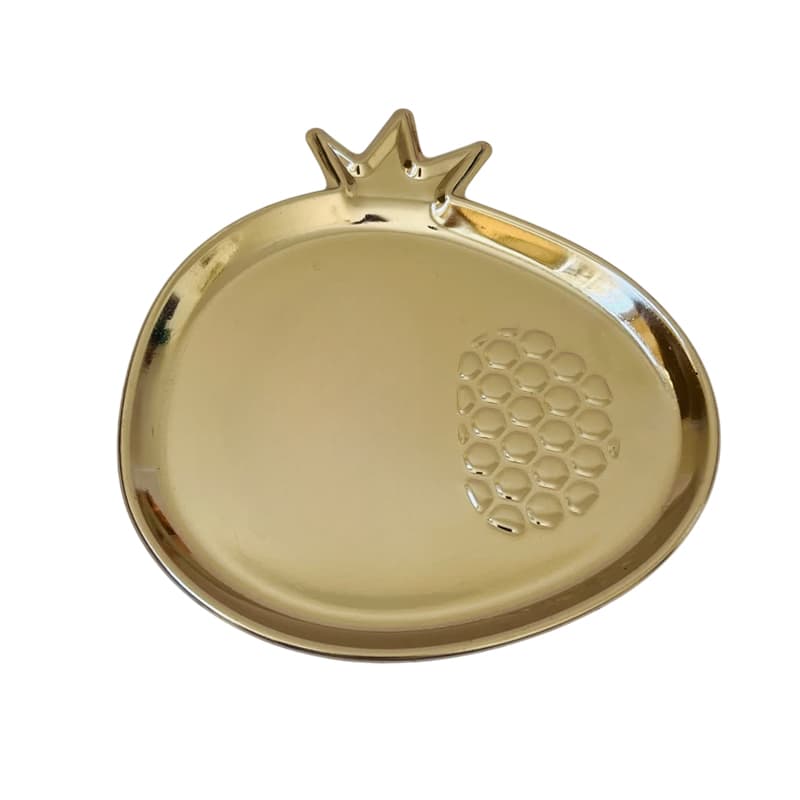 بشقاب مسی طرح انار کروم کد ZH351.2