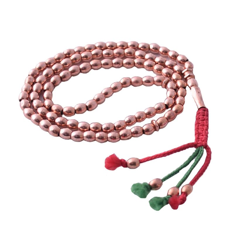 تسبیح گندمی مسی کد ZH385