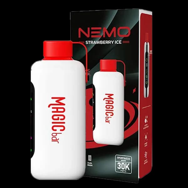 پاد یک بار مصرف نمو مجیک توت فرنگی یخ 30000 پاف Nemo strawberry ice pod