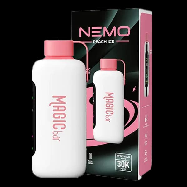پاد یک بار مصرف نمو مجیک هلو یخ 30000 پاف Nemo peach ice pod