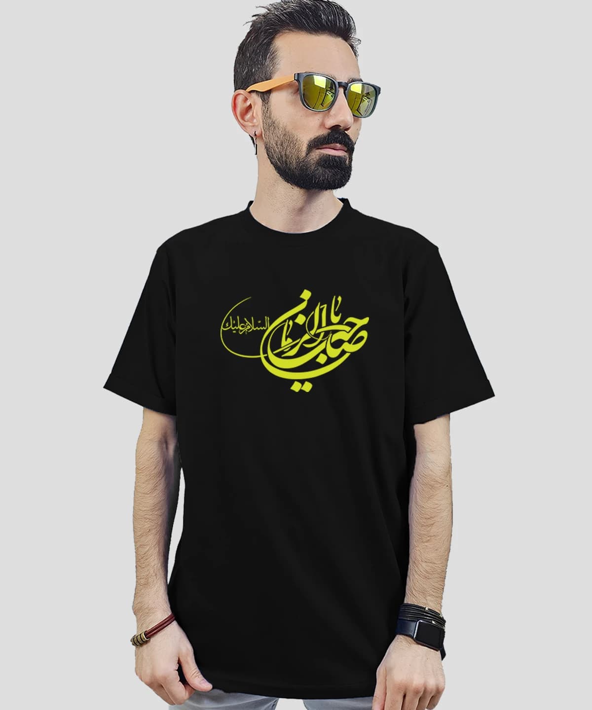 تیشرت مردانه و زنانه مذهبی طرح السلام علیک یا صاحب الزمان کد 589