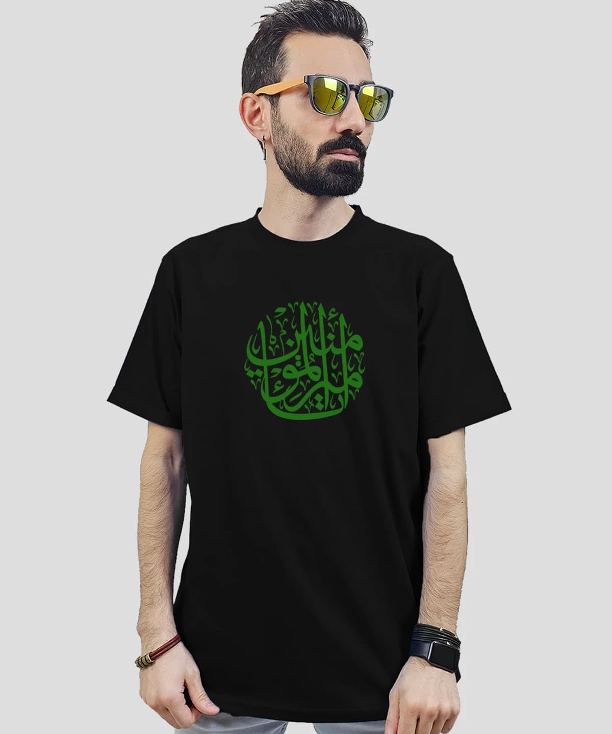 تیشرت مردانه و زنانه مذهبی طرح امیر المومنین کد 528 — تصویر ۴