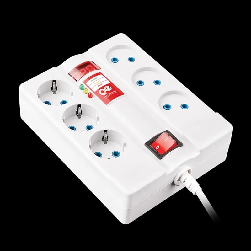محافظ ولتاژ ۶ خانه صوتی، تصویری و کامپیوتر پارت با متراژ کابل 1/8 کد 2060 — تصویر ۲
