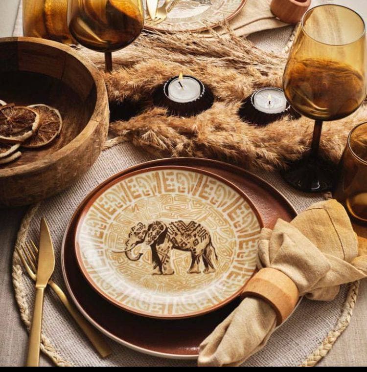 پیش دستی طرح حیوانات آفریقایی — تصویر ۵