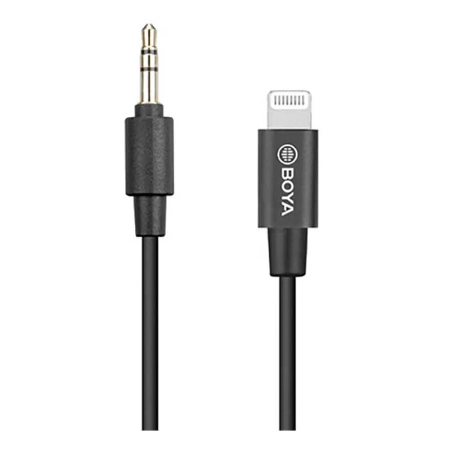 کابل تبدیل میکروفون بویا Boya BY-K1 3.5mm to Lightning