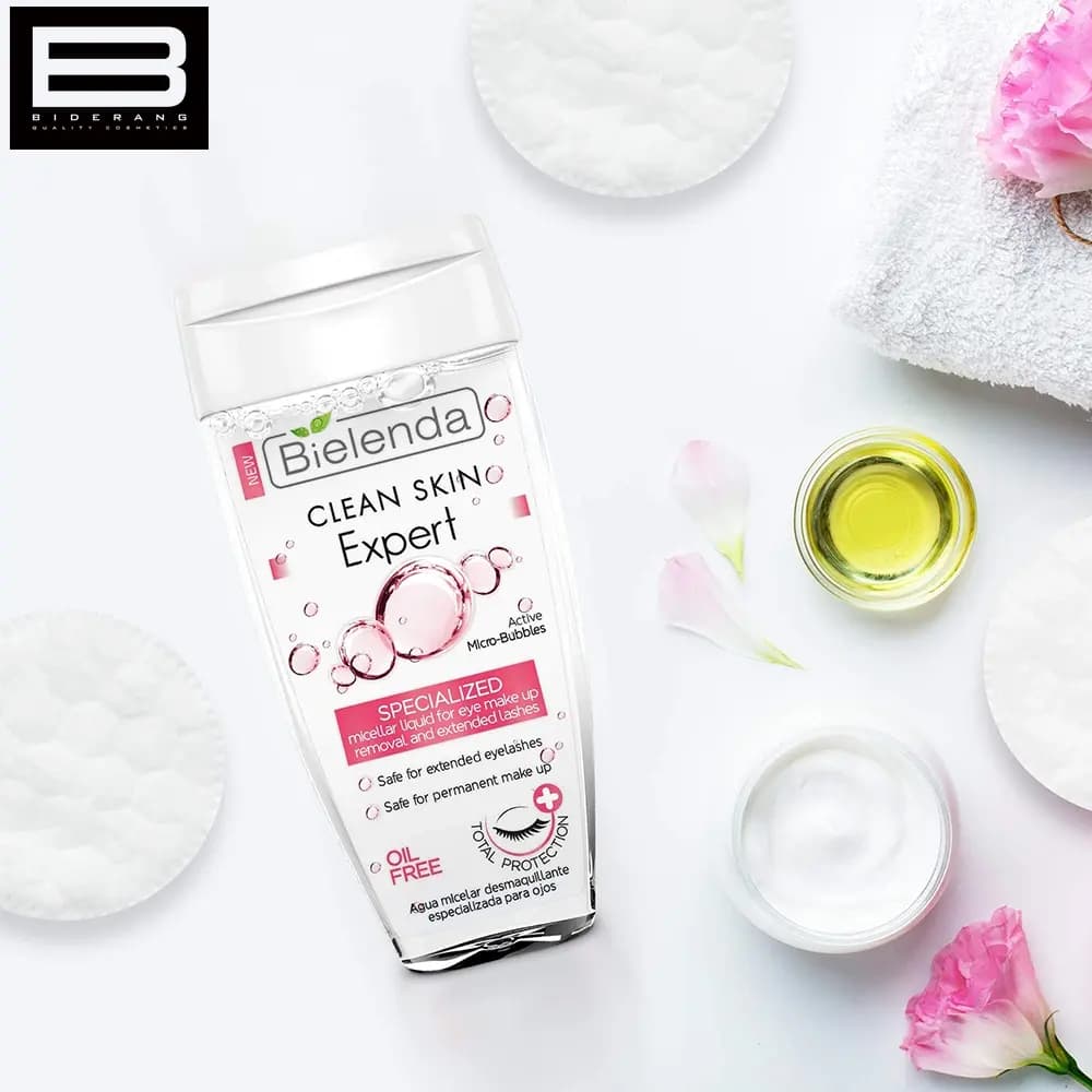 محلول پاک کننده چشم بی یلندا Bielenda Clean Skin Expert حجم ۱۵۰ میل — تصویر ۷