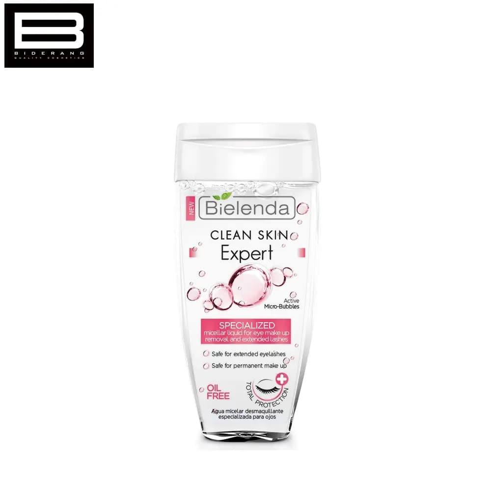 محلول پاک کننده چشم بی یلندا Bielenda Clean Skin Expert حجم ۱۵۰ میل — تصویر ۶