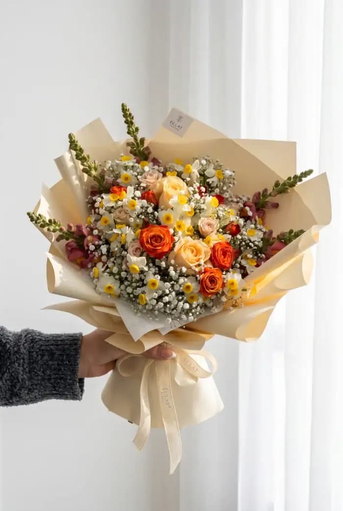 دسته گل آیریس کد 1018 – بلورا — تصویر ۲