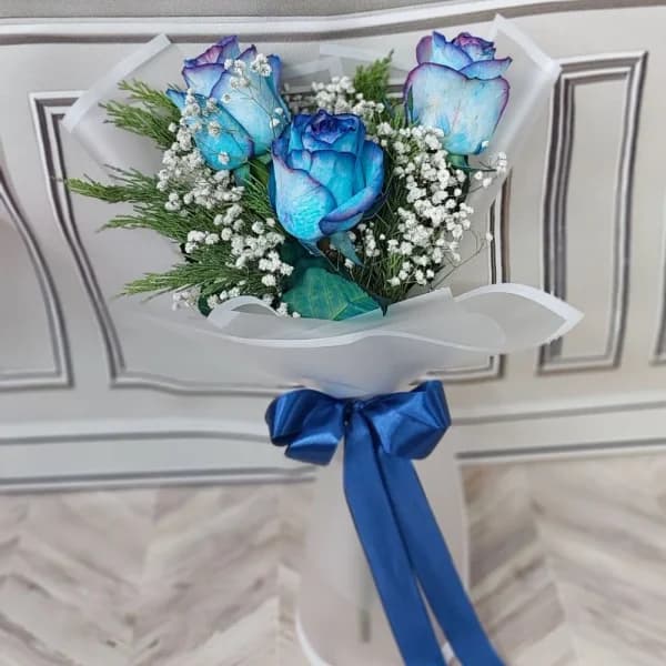 دسته گل رز ابی1 – آژار گل — تصویر ۲