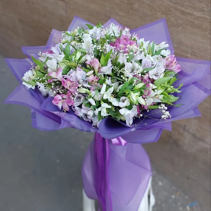 دسته گل ترکیبی استرومریا – آژار گل