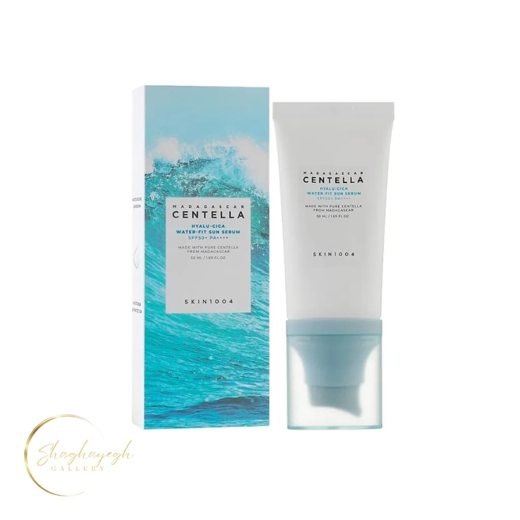 ضدافتاب سنتلا سرمی ابرسان هیالو سیکا 50 میل SKIN1004 Madagascar Centella Hyalu Cica Water Fit Sun Serum SPF50 50ml — تصویر ۲