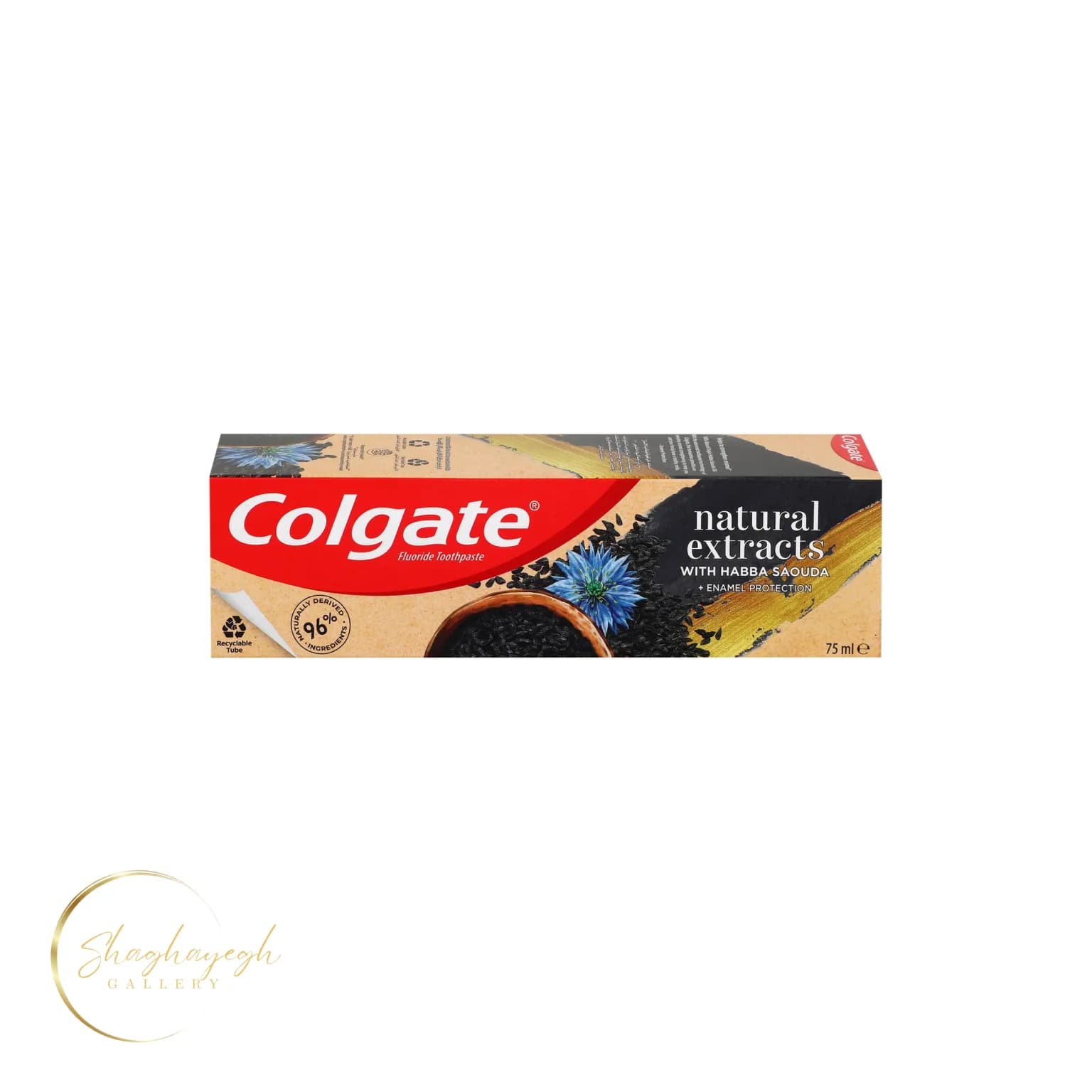 خمیردندان عصارههای طبیعی سیاهدانه کولگیت Colgate Natural Extracts Habba Saouda 75ml — تصویر ۲