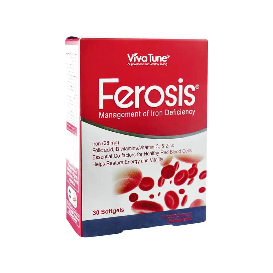 سافت ژل فروسیس ویواتیون 30 عددی/Viva Tune Ferosis 30 Softgels
