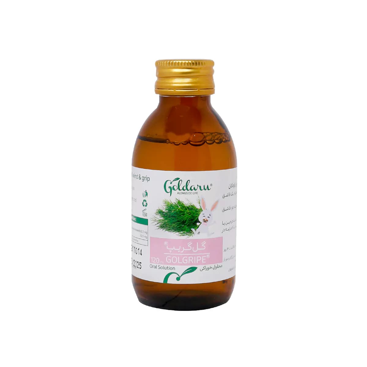 محلول خوراکی گل گریپ حجم ۱۲۰ میلی لیتر گل دارو — تصویر ۲