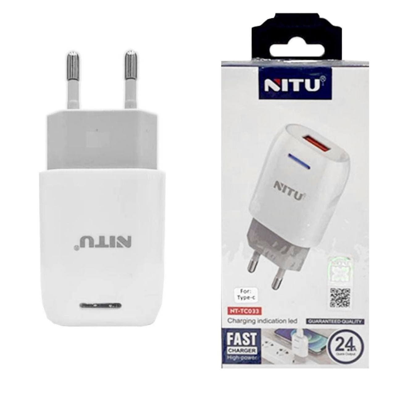 شارژر دیواری فست شارژ نیتو مدل NT-TC033 به همراه کابل لایتنینگ — تصویر ۲