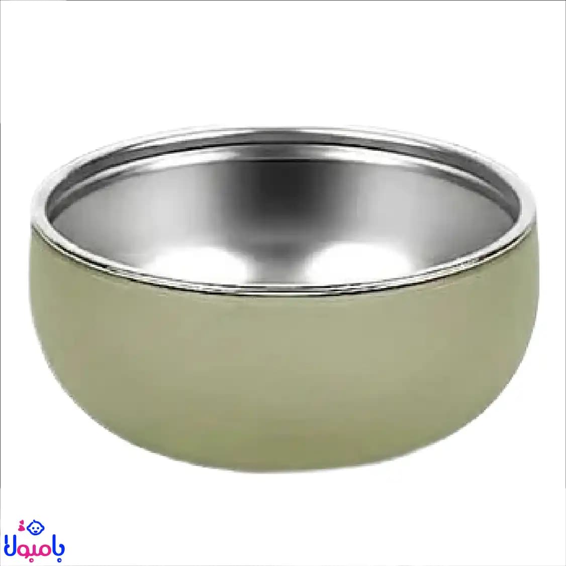 ست ۵تیکه ظروف غذا سیلیکونی کودک داخل استیل — تصویر ۳