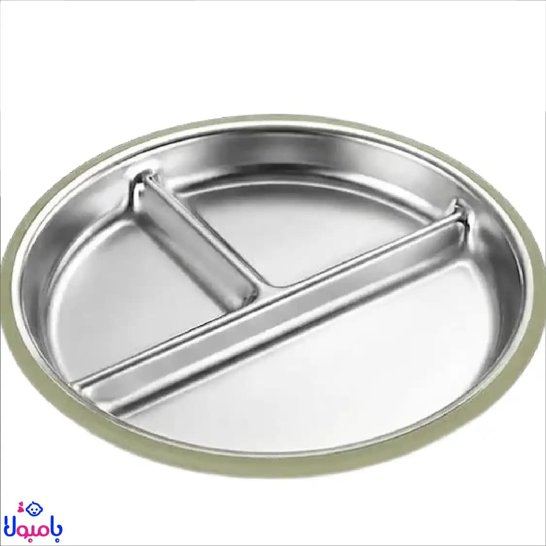 ست ۵تیکه ظروف غذا سیلیکونی کودک داخل استیل — تصویر ۲