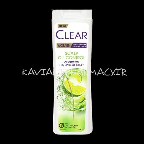 کليير شامپو بانوان کنترل چربي پوست سر 400 ميل