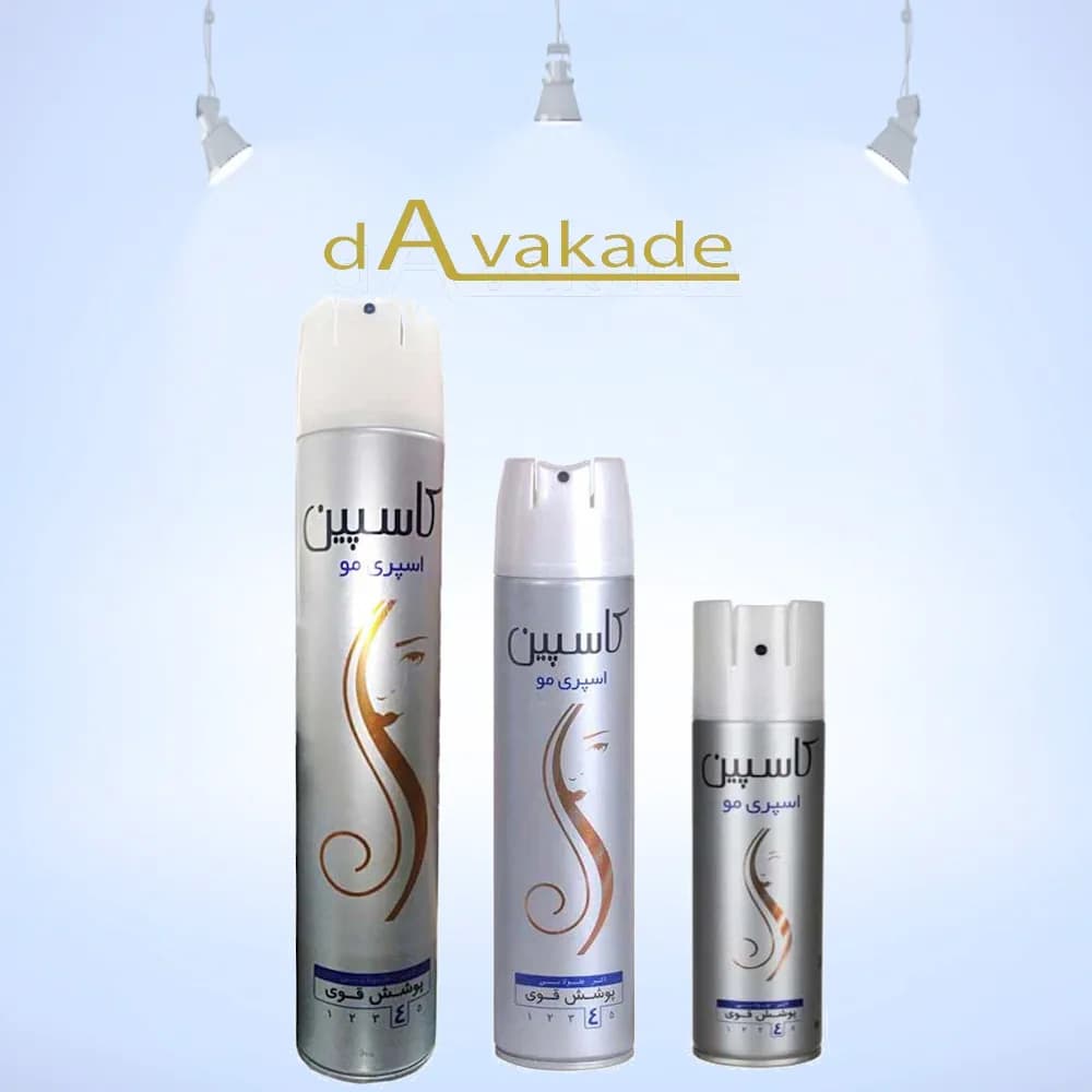 چسب مو 250میل طرح خاکستری کاسپین
