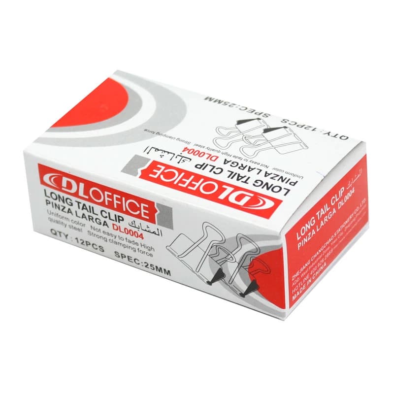 گیره دوبل Dloffice DL0004 25mm بسته 12 عددی — تصویر ۶