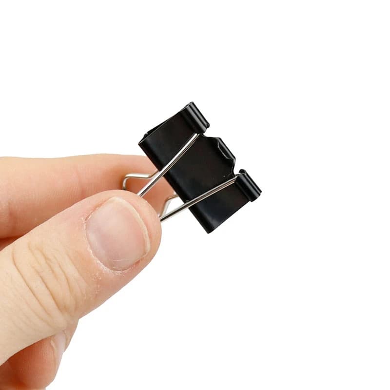 گیره دوبل Dloffice DL0004 25mm بسته 12 عددی — تصویر ۲