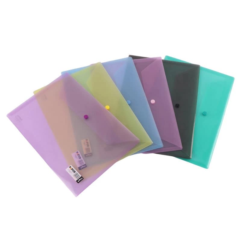پوشه دکمه دار شفاف پاپکو Papco 105-T A4 — تصویر ۲