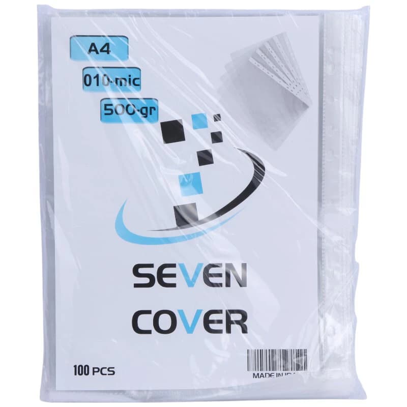 کاور کاغذ Seven 10mu سایز A4 بسته 100 عددی — تصویر ۲