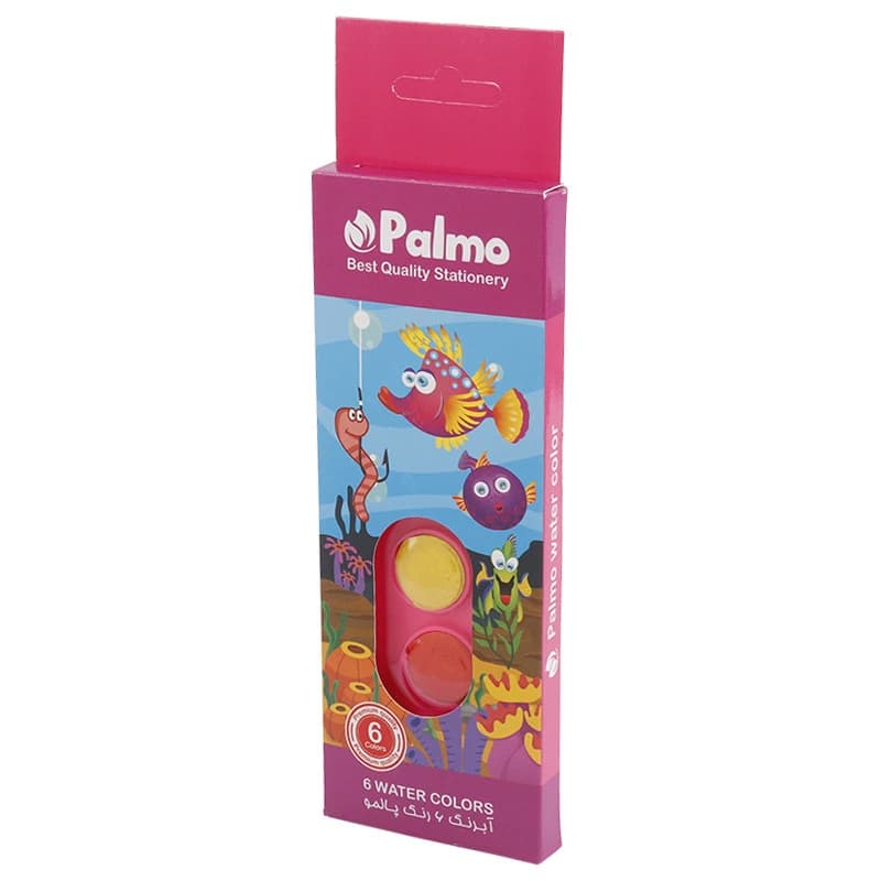 آبرنگ 6 رنگ پالمو Palmo NO.5201 — تصویر ۲