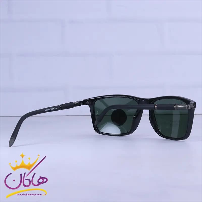 عینک آفتابی مردانه ری بن پلاریزه شیشه سبز RB 8012/2 — تصویر ۳