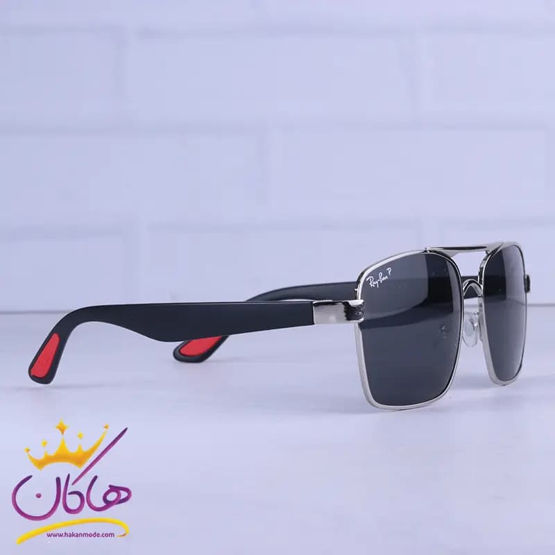 عینک آفتابی ری بن فراری مردانه فریم نقره ای RB 43889/1 — تصویر ۴