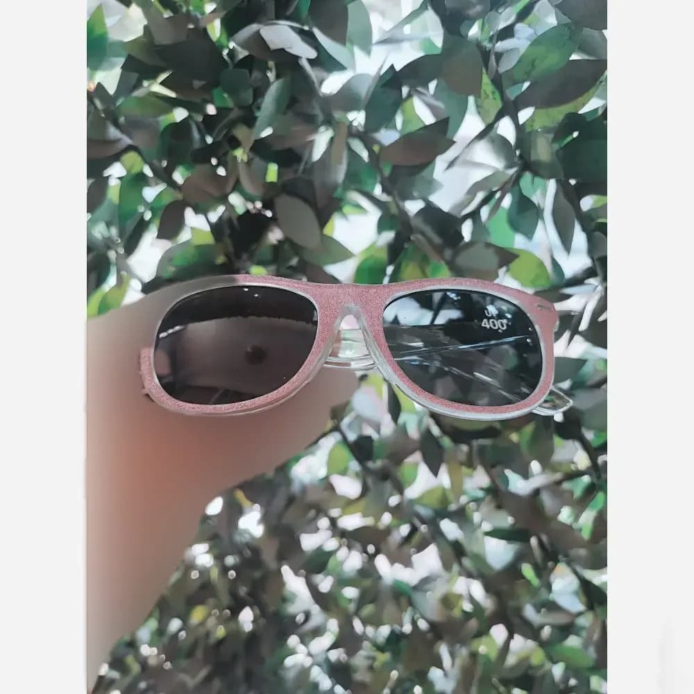عینک آفتابی دخترانه اکلیلی صورتی UV400 مناسب 4 تا 8 سال — تصویر ۸