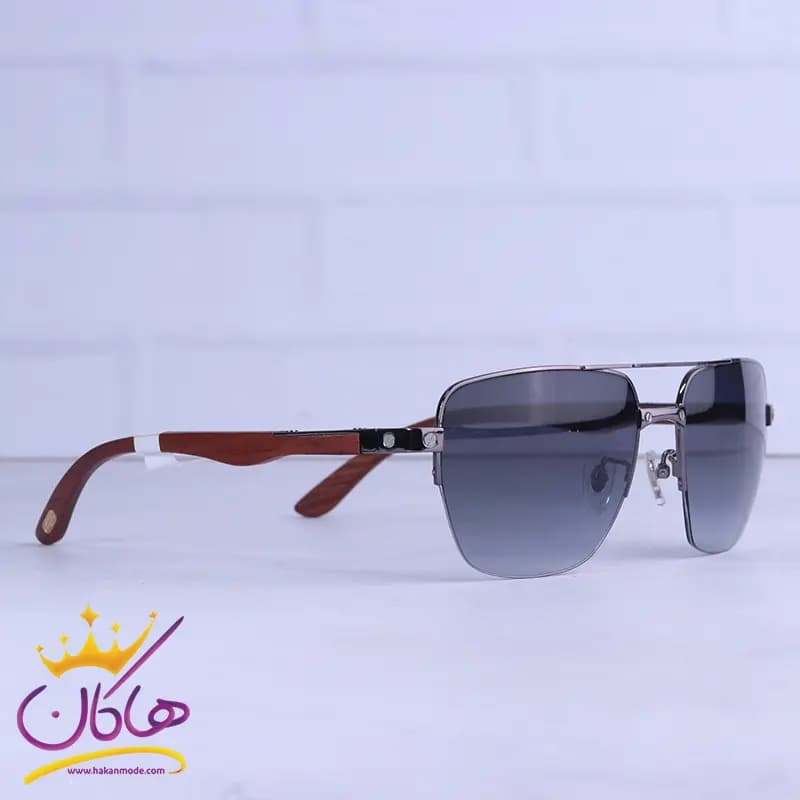 عینک آفتابی مردانه کارتیر نیم فریم خلبانی CT 02835/1 — تصویر ۴