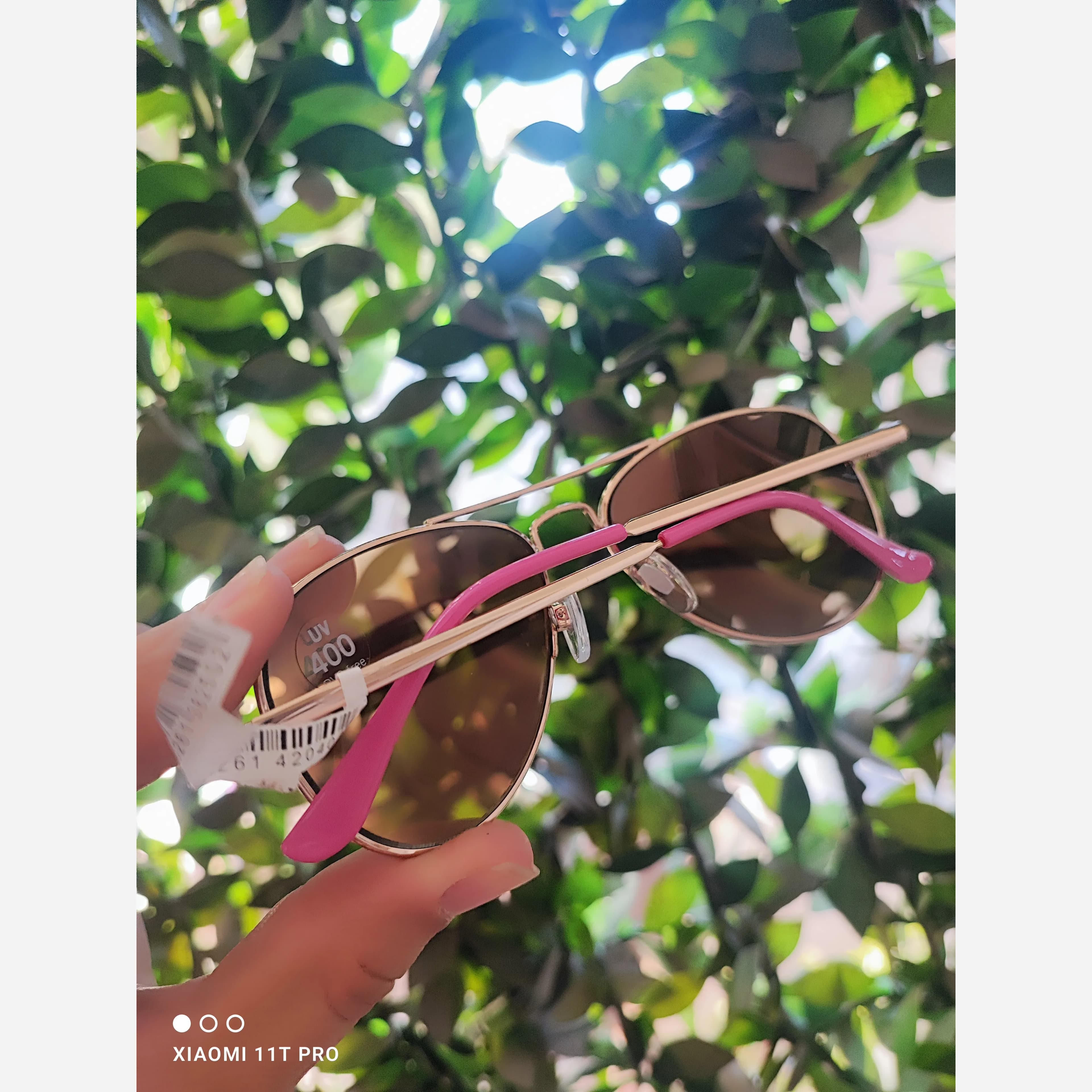 عینک آفتابی دخترانه طرح ریبن یووی 400 مناسب 4 تا 8 سال — تصویر ۲
