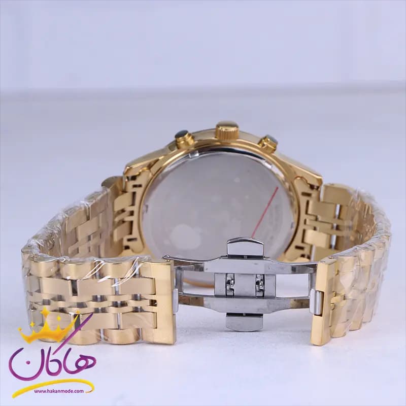 ساعت مچی سیتیزن مردانه فلزی طلایی صفحه مشکی G 2360/8 — تصویر ۲