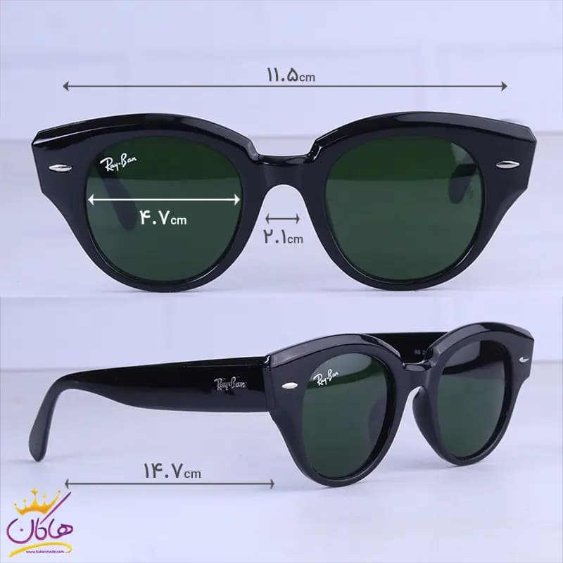 عینک آفتابی زنانه ری بن فریم ویفرر شیشه سبز RB 2192-F/1 — تصویر ۲