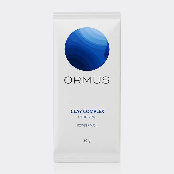 ماسک پودری کمپلکس خاک رس و آلوئه ورا اورموس Ormus Clay Complex+Aloe Vera Powder Mask 5x30g — تصویر ۲