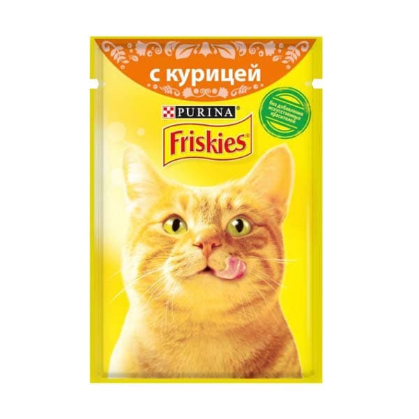 پوچ گربه با طعم مرغ فریسکیز 85 گرمی — تصویر ۲