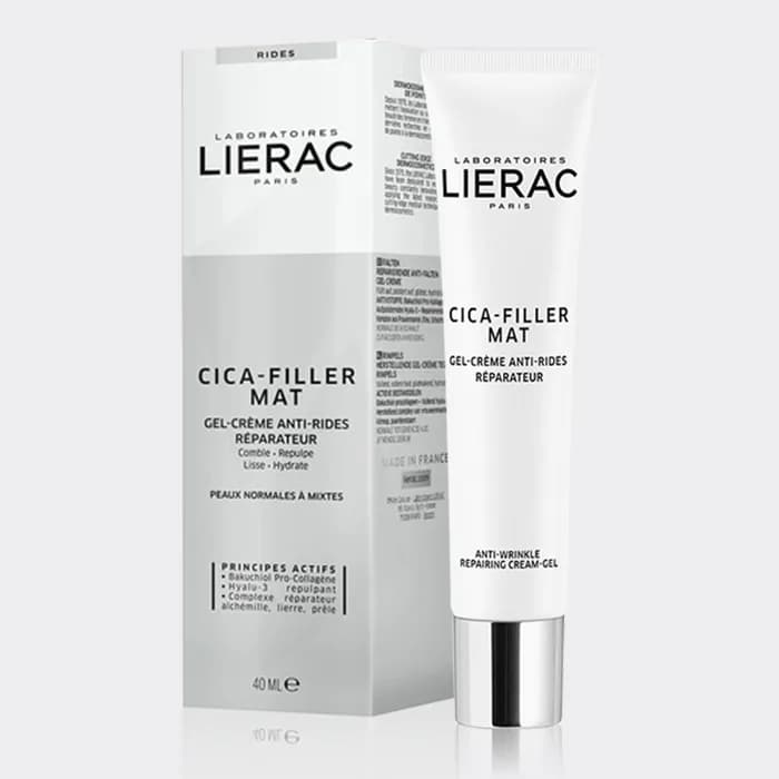 ژل کرم ضد چروک و ترمیم کننده سیکا فیلر لیراک Lierac Cica Filler Mat Cream Gel 40ml — تصویر ۲