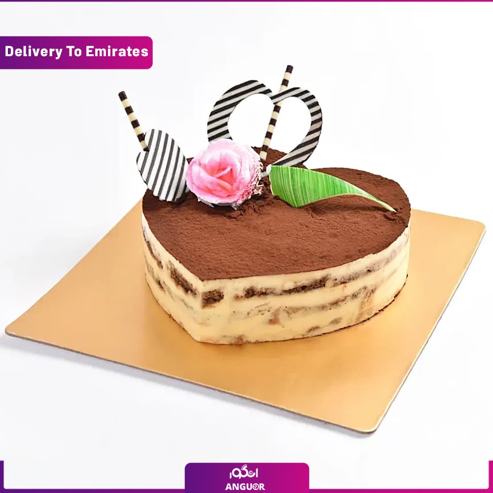 کیک شکلاتی قلبی 8 نفره( دبی و امارات)