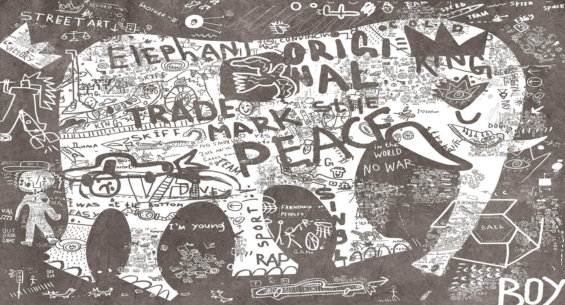 پوستر دیواری کودک طرح فیل M10115600 — تصویر ۳
