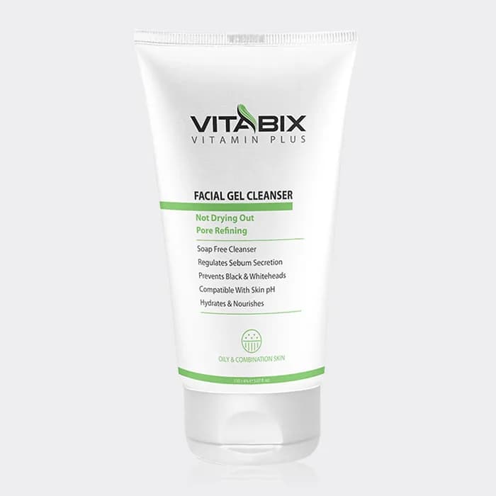 ژل شستشو ویتامینه پوست چرب ویتابیکس Vitabix Oily & Combitation Skin Facial Gel Cleanser 150ml