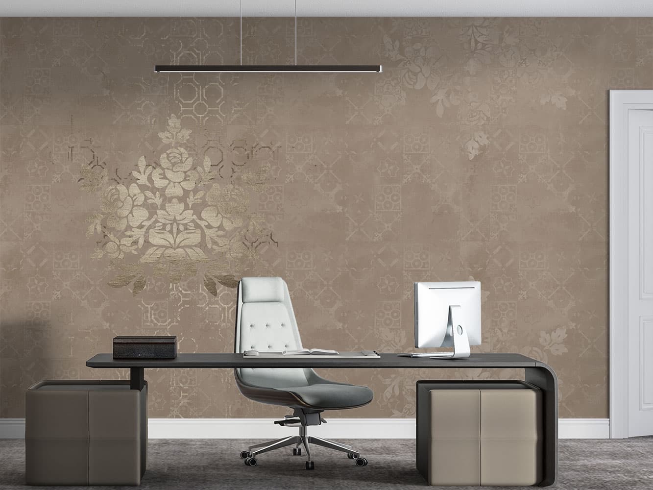 کاغذ دیواری لاکچری طرح داماس M13016000 — تصویر ۲