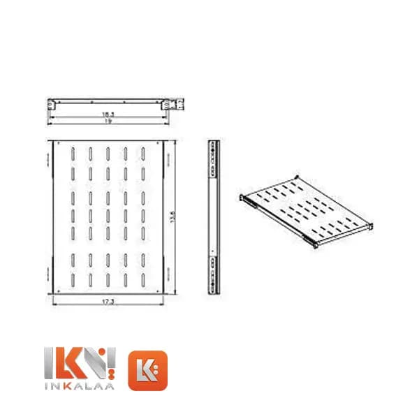 سینی ثابت رک 1 یونیت — تصویر ۷