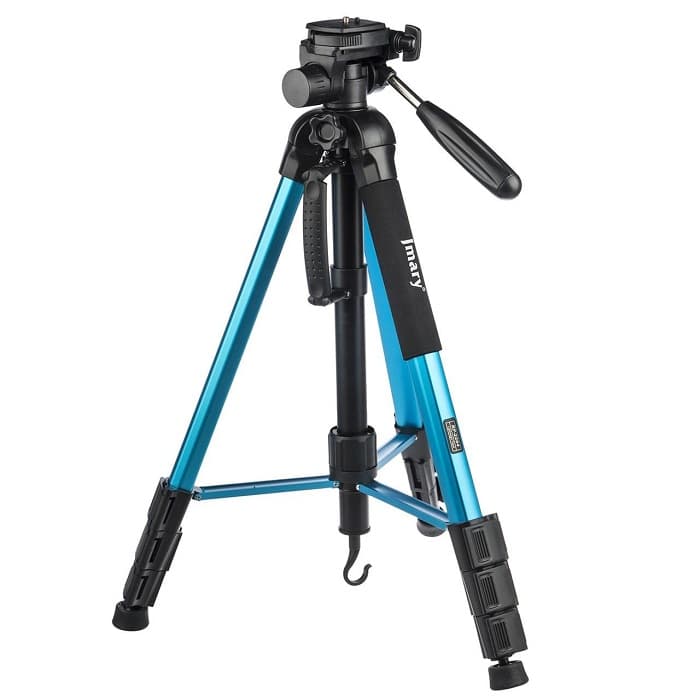 سه پایه دوربین جی ماری بهمراه ریموت وهولدر (Jmary KP-2264 Camera Tripod (Blue