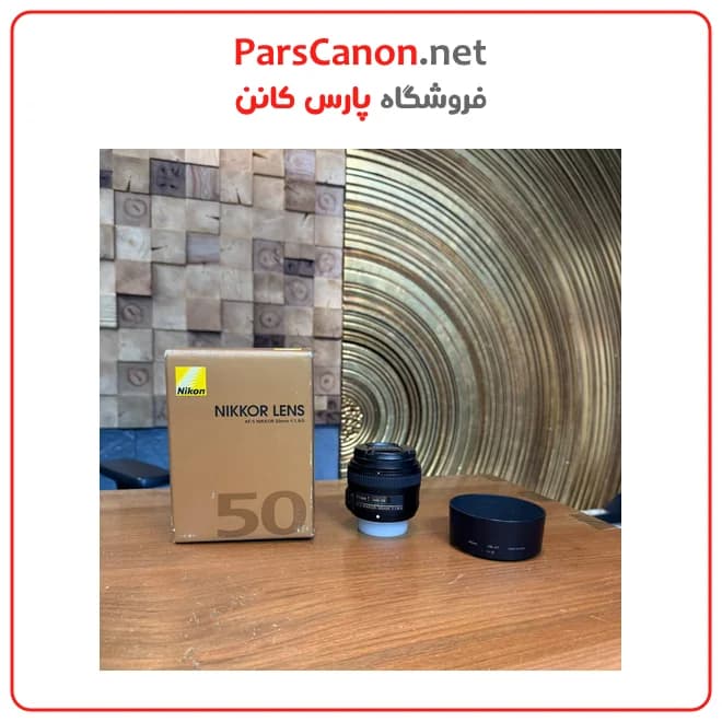 لنز نیکون 50 میلیمتر دست دوم مدل Nikon AF-S NIKKOR 50mm f/1.8G Lens