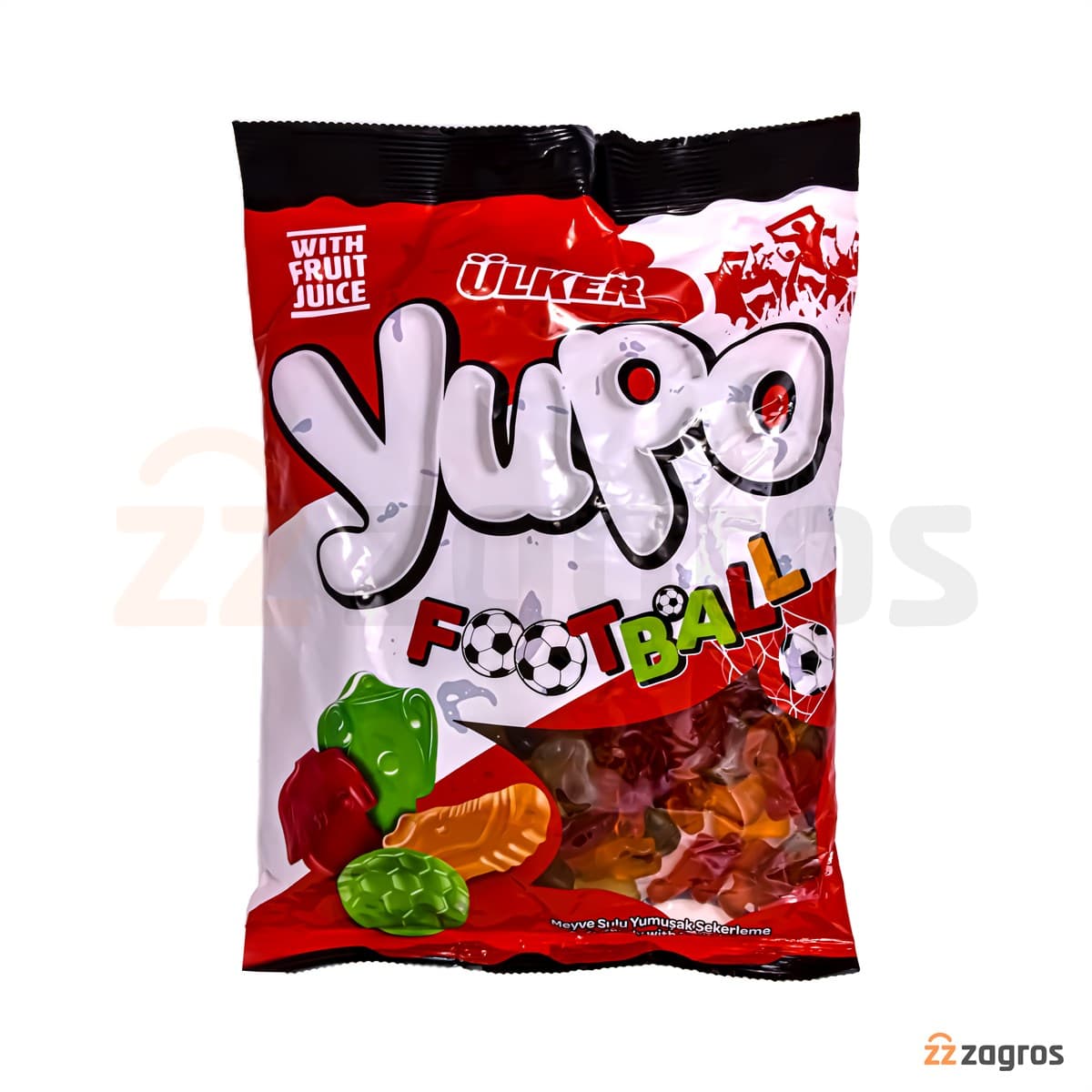 پاستیل اولکر Yupo با طرح فوتبال 1 کیلوگرم