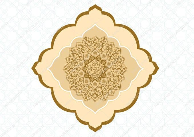 قاب و کادر گرافیکی لایه باز اسلیمی ۴۵ psd — تصویر ۲