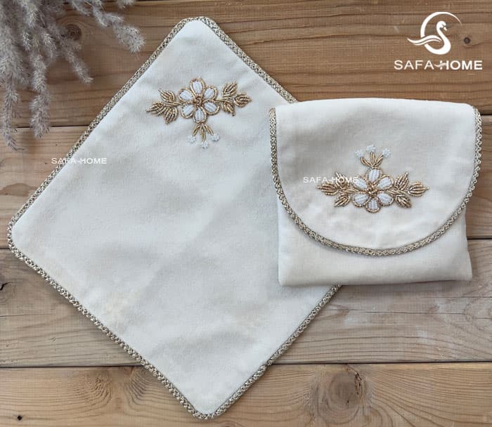 جانماز کیفی 2 تکه طرح سرمه دوزی — تصویر ۷