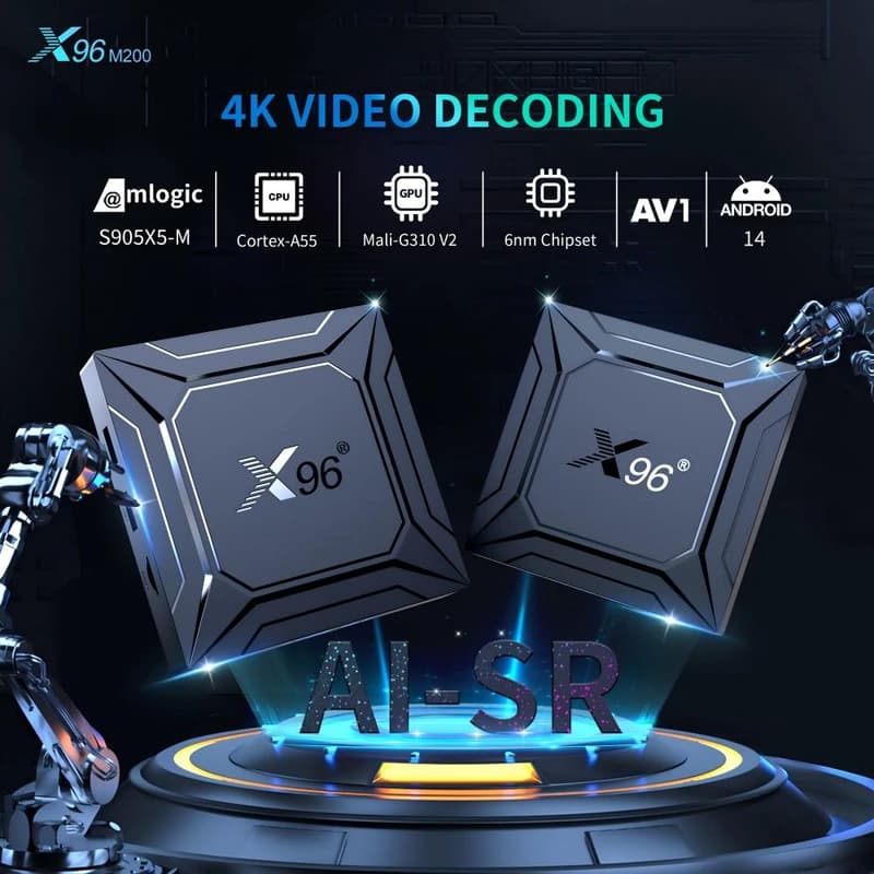 اندروید باکس X96 M200 4/64GB + هدیه ویژه — تصویر ۲