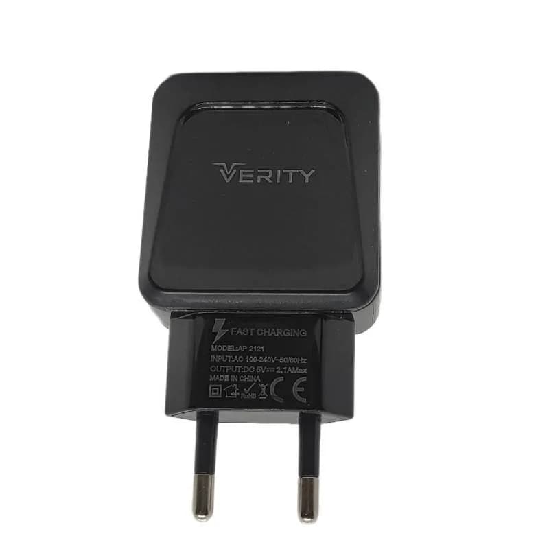 شارژر دیواری وریتی مدل AP-2121 به همراه کابل MicroUSB — تصویر ۲